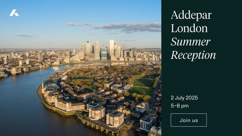 Addepar London community reception invitation