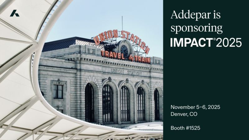 Addepar IMPACT 2025 sponsorship announcement